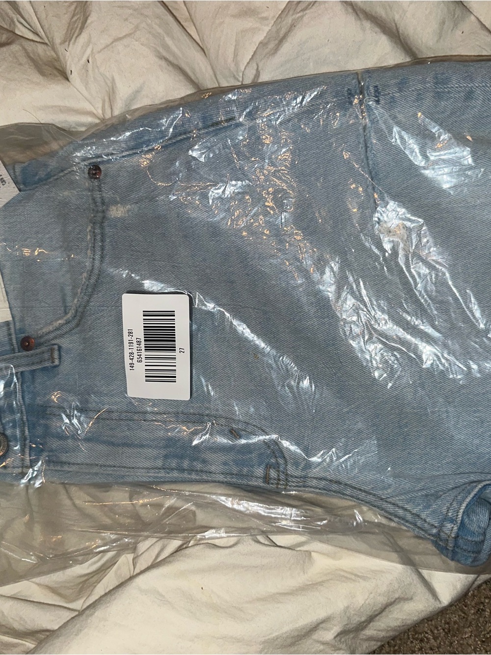 Abercrombie & Fitch Light Blue Denim Jean Shorts